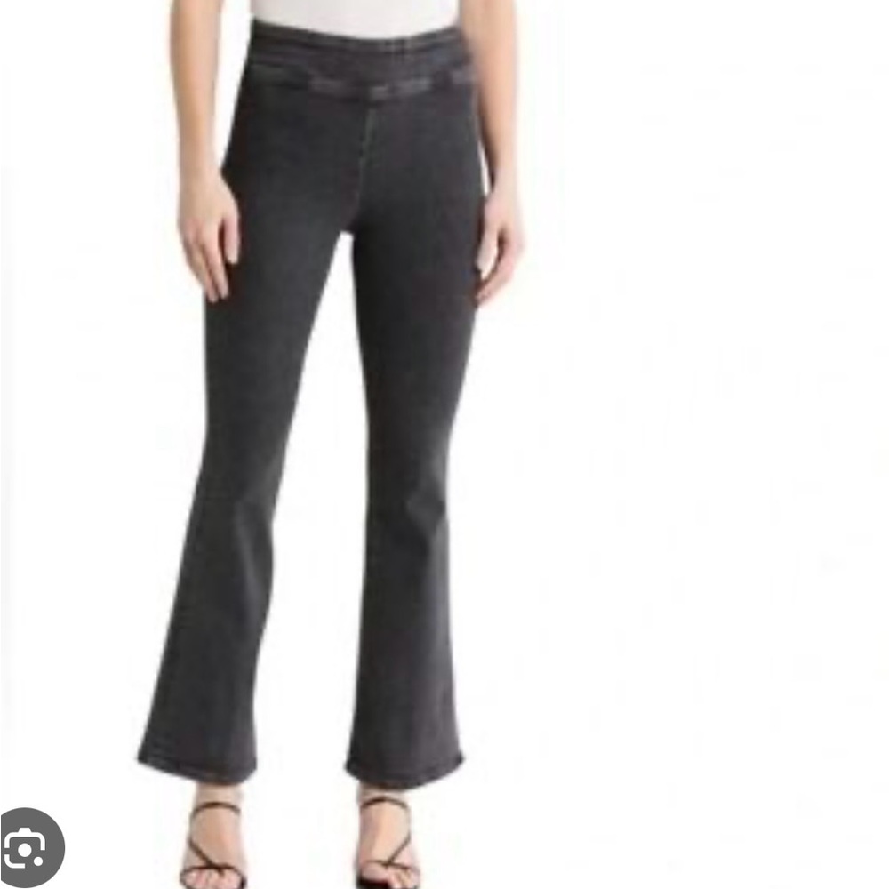 Frame Denim Jetset Flare‎ Charcoal Black Jeans stretch bell bottom